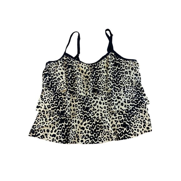 Maxine Of Hollywood Women's Layered Animal Print Tankini - 22W - Picture 1 of 10